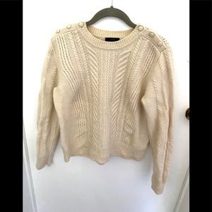 Jcrew wool sweater with buttons